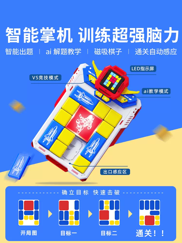 《最强大脑》官方授权玩具,chohoo 超乎 超级华容道益智玩具 太空战警/粉红战士款 159元包邮(需领券) 值值值-买手聚集的地方