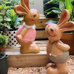 American-Style Outdoor Rabbit Figurines, Creative and Cute, for Home Entrance, Terrace, Garden, Courtyard Decoration, Balcony Arrangement, and Villa Landscaping American-Style Outdoor Rabbit Figurines, Creative and Cute, for Home Entrance, Terrace, Garden, Courtyard Decoration, Balcony Arrangement, and Villa Landscaping