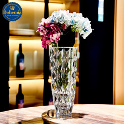 Czech Bohemia Original Imported Crystal Glass Transparent Simple and Stylish Flower Arrangement Living Room Desktop Ornament Vase Czech Bohemia Original Imported Crystal Glass Transparent Simple and Stylish Flower Arrangement Living Room Desktop Ornament Vase