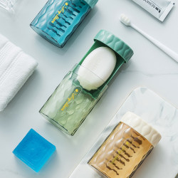 New Soap Dish Travel Sealed Drainage with Lid New Soap Dish Travel Sealed Drainage with Lid