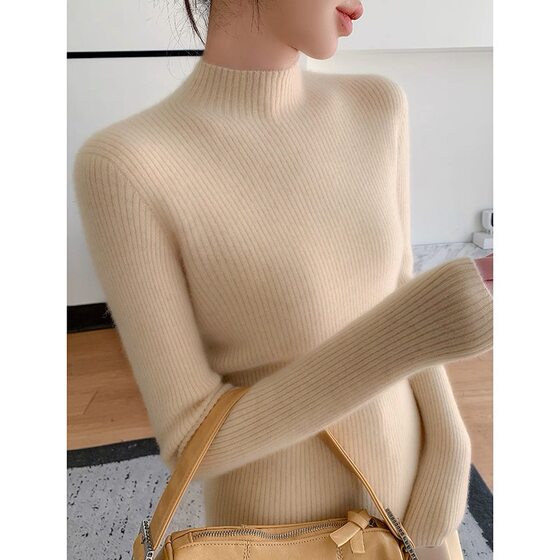 Or Metropolitan Muwang seamless first-line ready-to-wear half-turtleneck slim cashmere sweater for women's inner bottoming shirt to make them look slim sweater
Or Metropolitan Muwang seamless first-line ready-to-wear half-turtleneck slim cashmere sweater for women's inner bottoming shirt to make them look slim sweater