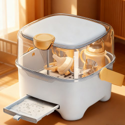 Dust-Proof Baby Bottle Storage Box, Storage Container, Baby Tableware Bowl, Chopsticks, Supplementary Food Tool Cabinet, Draining Rack, Storage Rack Dust-Proof Baby Bottle Storage Box, Storage Container, Baby Tableware Bowl, Chopsticks, Supplementary Food Tool Cabinet, Draining Rack, Storage Rack