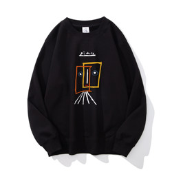 Famous Painting Picasso Simple Sketch Autumn New Round Neck Sweatshirt Men's Pullover Haze Autumn and Winter Fleece-Lined Thickened Jacket Men Famous Painting Picasso Simple Sketch Autumn New Round Neck Sweatshirt Men's Pullover Haze Autumn and Winter Fleece-Lined Thickened Jacket Men