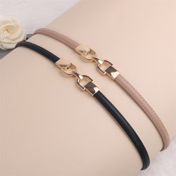 Cowhide Leather Belt for Women, Thin Belt, Genuine Leather, Fashionable Decorative Waist Belt, Belt for Dresses, Waist-Cinching Women's Waist Chain, Trendy Cowhide Leather Belt for Women, Thin Belt, Genuine Leather, Fashionable Decorative Waist Belt, Belt for Dresses, Waist-Cinching Women's Waist Chain, Trendy