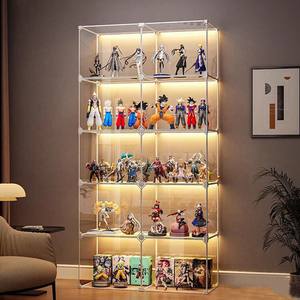 Hand -off display cabinet Lego display frame imitation acrylic transparent model toy products storage display showcase Hand -off display cabinet Lego display frame imitation acrylic transparent model toy products storage display showcase