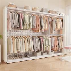 Hole Board Wardrobe Integrated Bedroom For Home Simple Assembly Metal Frame Cloakroom Dust Curtain Wardrobe Wardrobe Hole Board Wardrobe Integrated Bedroom For Home Simple Assembly Metal Frame Cloakroom Dust Curtain Wardrobe Wardrobe