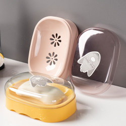 Soap Box with Lid, Creative, Simple, Water-Draining, Portable, Suitable for Student Dormitory, Bathroom, Home, Balcony Soap Box with Lid, Creative, Simple, Water-Draining, Portable, Suitable for Student Dormitory, Bathroom, Home, Balcony