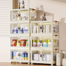 Cream Style Snack Toy Storage Cabinet For Home Layered Wardrobe Clothes Storage Cabinet Storage Cabinet Free Installation Plastic Cream Style Snack Toy Storage Cabinet For Home Layered Wardrobe Clothes Storage Cabinet Storage Cabinet Free Installation Plastic