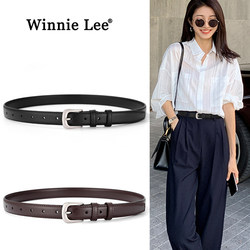 Winnie Lee Genuine Leather Belt 2025 New Model High-End Style Suitable for Suits and Jeans Women's Simple Versatile Belt Winnie Lee Genuine Leather Belt 2025 New Model High-End Style Suitable for Suits and Jeans Women's Simple Versatile Belt