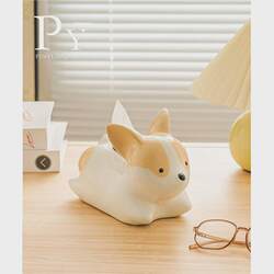 High-end soap box ceramic bathroom toilet sink drain home corgi high-looking light luxury style countertop High-end soap box ceramic bathroom toilet sink drain home corgi high-looking light luxury style countertop