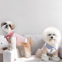 Quarter base shirt Teddy puppy clothes than panda Pomeranian Yorkshire terrier small puppy pet clothing Quarter base shirt Teddy puppy clothes than panda Pomeranian Yorkshire terrier small puppy pet clothing