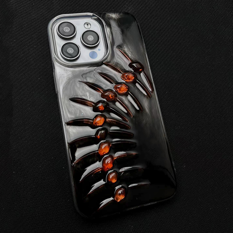 Red Fish Bone Skeleton Spine New Handmade 3D 15, 14, 13, 12 iPhone Case