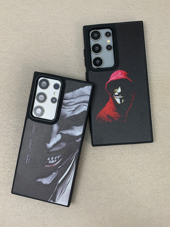 JOKER Illustration Matte Silicone TPU S24, S24 Plus, S24 Ultra, S23, S23 Plus, S23 Ultra, S22, S22 Plus, S22 Ultra Samsung