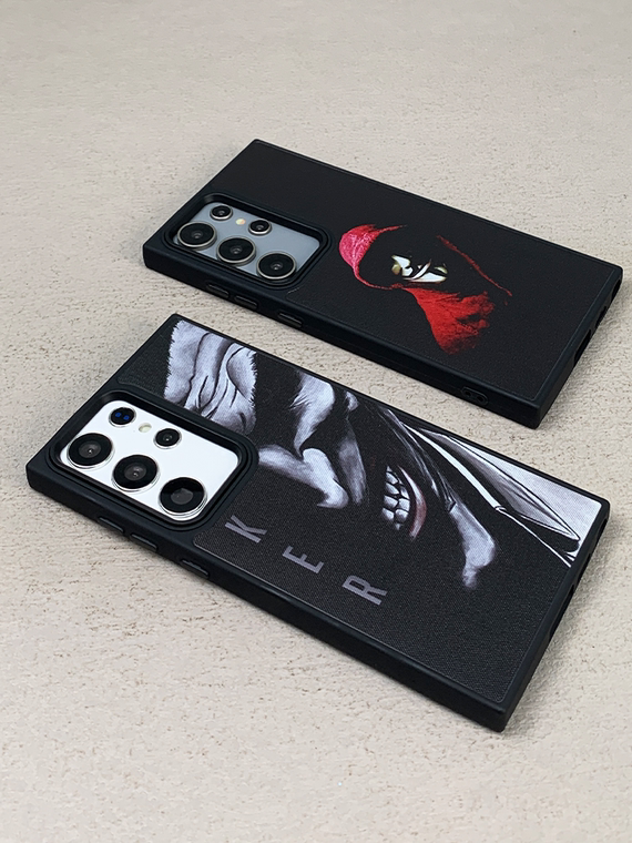 JOKER Illustration Matte Silicone TPU S24, S24 Plus, S24 Ultra, S23, S23 Plus, S23 Ultra, S22, S22 Plus, S22 Ultra Samsung