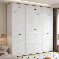 French-Style Vintage Steel Wardrobe for Home Bedroom, Small Apartment Storage Closet, Cream-Style Combination Double-Door Storage Cabinet French-Style Vintage Steel Wardrobe for Home Bedroom, Small Apartment Storage Closet, Cream-Style Combination Double-Door Storage Cabinet