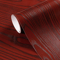 Dark Red Sandalwood Wood Grain Sticker Self-adhesive Waterproof Moisture-proof Wardrobe Cabinet Door Old Furniture Renovation Color-changing Film Dark Red Sandalwood Wood Grain Sticker Self-adhesive Waterproof Moisture-proof Wardrobe Cabinet Door Old Furniture Renovation Color-changing Film