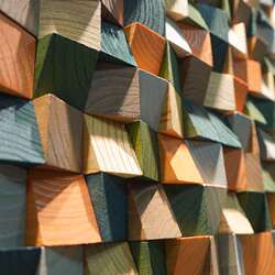 Three-dimensional 3D original solid wood mosaic TV background wall puzzle patchwork gradient color hanging painting background wall three-dimensional decoration Three-dimensional 3D original solid wood mosaic TV background wall puzzle patchwork gradient color hanging painting background wall three-dimensional decoration