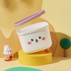 Desktop trash can cute mini cartoon student dormitory desk dining table bedroom bed small garbage collection Zheng Zhi Desktop trash can cute mini cartoon student dormitory desk dining table bedroom bed small garbage collection Zheng Zhi