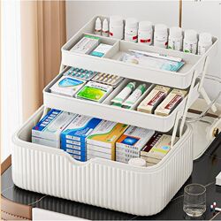 Seiko medicine box home storage medicine box large capacity G-capacity medicine storage box household medicine box Seiko medicine box home storage medicine box large capacity G-capacity medicine storage box household medicine box
