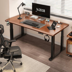 Solid Wood Electric Lift Table with Dual Motors and Four Columns, Computer Desk, Home Desk, Smart Automatic Gaming Office Desk Solid Wood Electric Lift Table with Dual Motors and Four Columns, Computer Desk, Home Desk, Smart Automatic Gaming Office Desk
