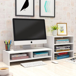 Computer elevated dormitory office desk desktop storage box artifact workstation notebook monitor storage rack Computer elevated dormitory office desk desktop storage box artifact workstation notebook monitor storage rack