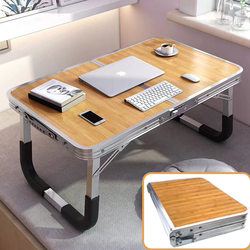 Aluminum alloy car folding table on bed desk student dormitory study computer desk simple bay window portable dining table Aluminum alloy car folding table on bed desk student dormitory study computer desk simple bay window portable dining table
