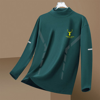 Autumn and winter double -sided velvet high -necked long -sleeved T -shirt male slim casual men's and female bottoming shirt lapel thickened warm shirt
 Autumn and winter double -sided velvet high -necked long -sleeved T -shirt male slim casual men's and female bottoming shirt lapel thickened warm shirt
