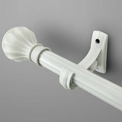 Roman rod curtain rod thickened zinc alloy single rod double rod punch hook silent curtain track with bracket accessories Roman rod curtain rod thickened zinc alloy single rod double rod punch hook silent curtain track with bracket accessories