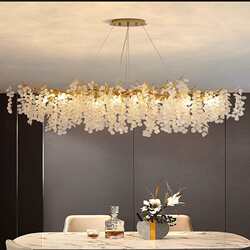 Zhongshan light luxury simple and elegant living room chandelier lighting French restaurant bedroom creative personality branch crystal chandelier Zhongshan light luxury simple and elegant living room chandelier lighting French restaurant bedroom creative personality branch crystal chandelier