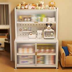 Kitchen baby feeding table storage cabinet baby products storage rack floor-standing multi-layer large capacity storage carefully selected Kitchen baby feeding table storage cabinet baby products storage rack floor-standing multi-layer large capacity storage carefully selected