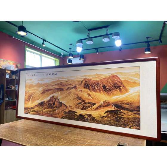 Hand-painted Great Wall Backing Mountain Picture Office Decoration Painting New Chinese Living Room Chinese Painting Landscape Painting with Frame Free Shipping
Hand-painted Great Wall Backing Mountain Picture Office Decoration Painting New Chinese Living Room Chinese Painting Landscape Painting with Frame Free Shipping