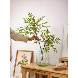 Juhan Nandina bamboo bionic green plant living room hydroponic high-branch artificial flower flower arrangement decoration fake plant Juhan Nandina bamboo bionic green plant living room hydroponic high-branch artificial flower flower arrangement decoration fake plant
