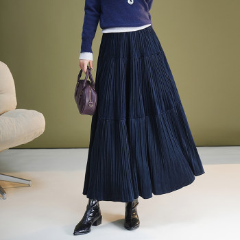 LaChapelle trendy velvet wide A-line skirt 
LaChapelle trendy velvet wide A-line skirt