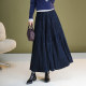 La Chapelle Trendy Velvet Swing Skirt Women's 2025 Autumn and Winter New High Waist Fashion A-Line Skirt Umbrella Skirt La Chapelle Trendy Velvet Swing Skirt Women's 2025 Autumn and Winter New High Waist Fashion A-Line Skirt Umbrella Skirt