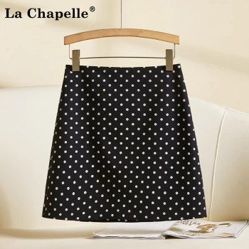La Chapelle white polka dot short skirt for women 2025 summer high waist slim small A-line hip skirt 
La Chapelle white polka dot short skirt for women 2025 summer high waist slim small A-line hip skirt