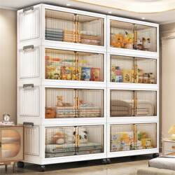 Installation-Free Baby Wardrobe Foldable Storage Cabinet Household Children's Clothes Storage Cabinet Toy Snack Plastic Storage Cabinet Installation-Free Baby Wardrobe Foldable Storage Cabinet Household Children's Clothes Storage Cabinet Toy Snack Plastic Storage Cabinet
