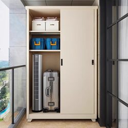 Thickened Household Balcony Storage Cabinet, Waterproof and Sun-Proof, Outdoor Storage Cabinet, Wall-Mounted Integrated Storage Cabinet, Metal Wardrobe Thickened Household Balcony Storage Cabinet, Waterproof and Sun-Proof, Outdoor Storage Cabinet, Wall-Mounted Integrated Storage Cabinet, Metal Wardrobe