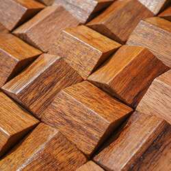 Log wood solid wood old ship wood mosaic TV background wall three-dimensional triangle 3D acoustic diffusion board sound insulation board Log wood solid wood old ship wood mosaic TV background wall three-dimensional triangle 3D acoustic diffusion board sound insulation board