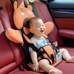 Children's Car Seat Cushion with Protective Cover to Prevent Strangulation, Convenient Baby Seat Cushion, Infant Seat Cushion Children's Car Seat Cushion with Protective Cover to Prevent Strangulation, Convenient Baby Seat Cushion, Infant Seat Cushion