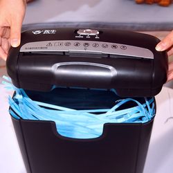 Small paper shredder office h household shredder strip paper cutter mini electric desktop file automatic shredding Small paper shredder office h household shredder strip paper cutter mini electric desktop file automatic shredding