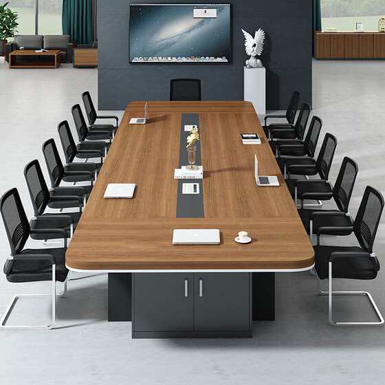 New office furniture new long square desk conference table long table simple modern conference negotiating table and chair combination New office furniture new long square desk conference table long table simple modern conference negotiating table and chair combination