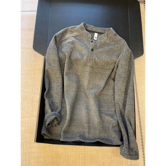 Grey Henry Collar Striped T-shirt Men's Autumn American Retro Vintage Long Sleeve Sweatshirt Stylish Inner Base Shirt
Grey Henry Collar Striped T-shirt Men's Autumn American Retro Vintage Long Sleeve Sweatshirt Stylish Inner Base Shirt