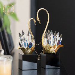 High-End Crystal Swan Decorative Ornaments, Modern Light Luxury Living Room Entrance Wine Cabinet Ornaments, Wedding Gifts, Housewarming Gifts High-End Crystal Swan Decorative Ornaments, Modern Light Luxury Living Room Entrance Wine Cabinet Ornaments, Wedding Gifts, Housewarming Gifts