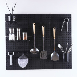 Hot selling hole board storage rack living room kitchen bedroom wall hanging DIY free splicing storage and organization hot selling Hot selling hole board storage rack living room kitchen bedroom wall hanging DIY free splicing storage and organization hot selling