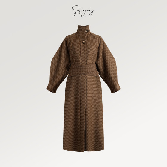 SIQIYOUNG Retro Film-Vintage Medium Style Wool Jacket Old Money Classic Hong Kong Style Trench Coat Pattern
SIQIYOUNG Retro Film-Vintage Medium Style Wool Jacket Old Money Classic Hong Kong Style Trench Coat Pattern
