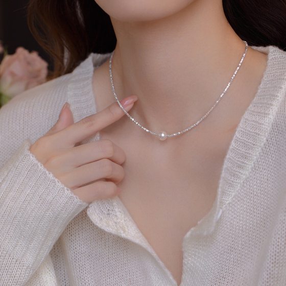 Japanese quality S990 silver two necklaces for women Shijia pearl bracelets for women students' niche design high-end
Japanese quality S990 silver two necklaces for women Shijia pearl bracelets for women students' niche design high-end