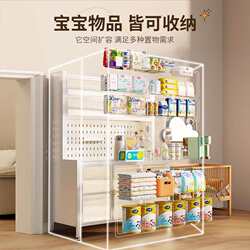 Baby feeding table storage cabinet baby supplies storage rack floor-mounted multi-layer multi-function large-capacity storage cabinet Baby feeding table storage cabinet baby supplies storage rack floor-mounted multi-layer multi-function large-capacity storage cabinet