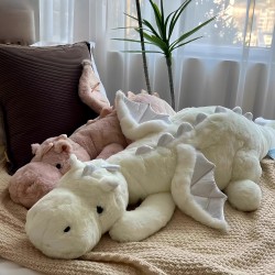 Authentic Extra-Large Dragon Plush Toy, Girl's Gift, Long Leg-Hugging Sleeping Pillow, Special Doll for Bed Use Authentic Extra-Large Dragon Plush Toy, Girl's Gift, Long Leg-Hugging Sleeping Pillow, Special Doll for Bed Use