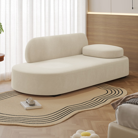 French cream style small living room balcony Guifei sofa modern simple fabric hotel B&B single recliner 
French cream style small living room balcony Guifei sofa modern simple fabric hotel B&B single recliner