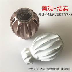 Curtain rod plug curtain rod accessories sealing aluminum alloy head eight-leaf head curtain rod decorative head aluminum head Curtain rod plug curtain rod accessories sealing aluminum alloy head eight-leaf head curtain rod decorative head aluminum head